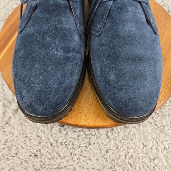 Polo Ralph Laruen Marlow Navy Suede Casual Crepe Sole Daily Chukka Boot Men 13 D - Picture 6 of 14